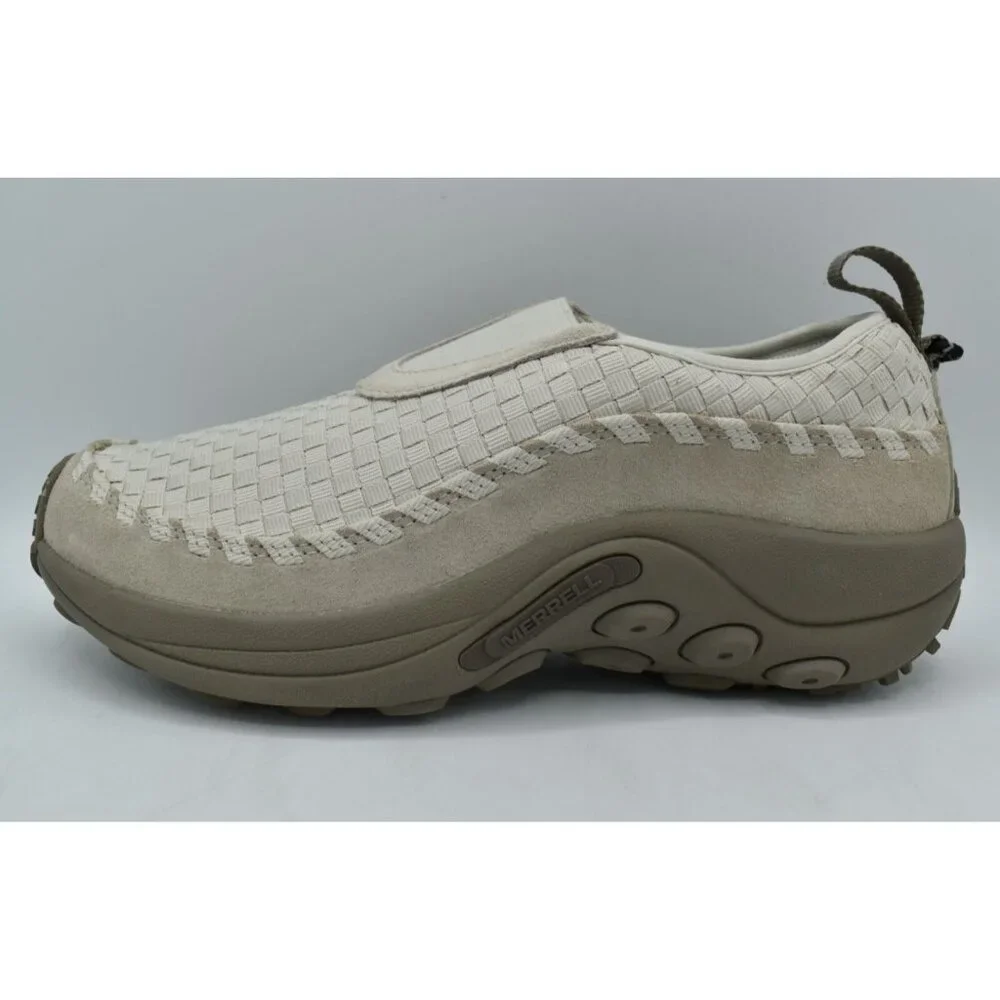 Merrell Mens Size 8.5 Jungle Moc EVO Woven SE Parchment Slip‎ On Shoes Sneakers